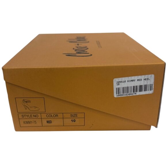 Chase & Chloe Women's Kimmy Tear Drop Heels Red Size 10 NIB - Picture 7 of 8